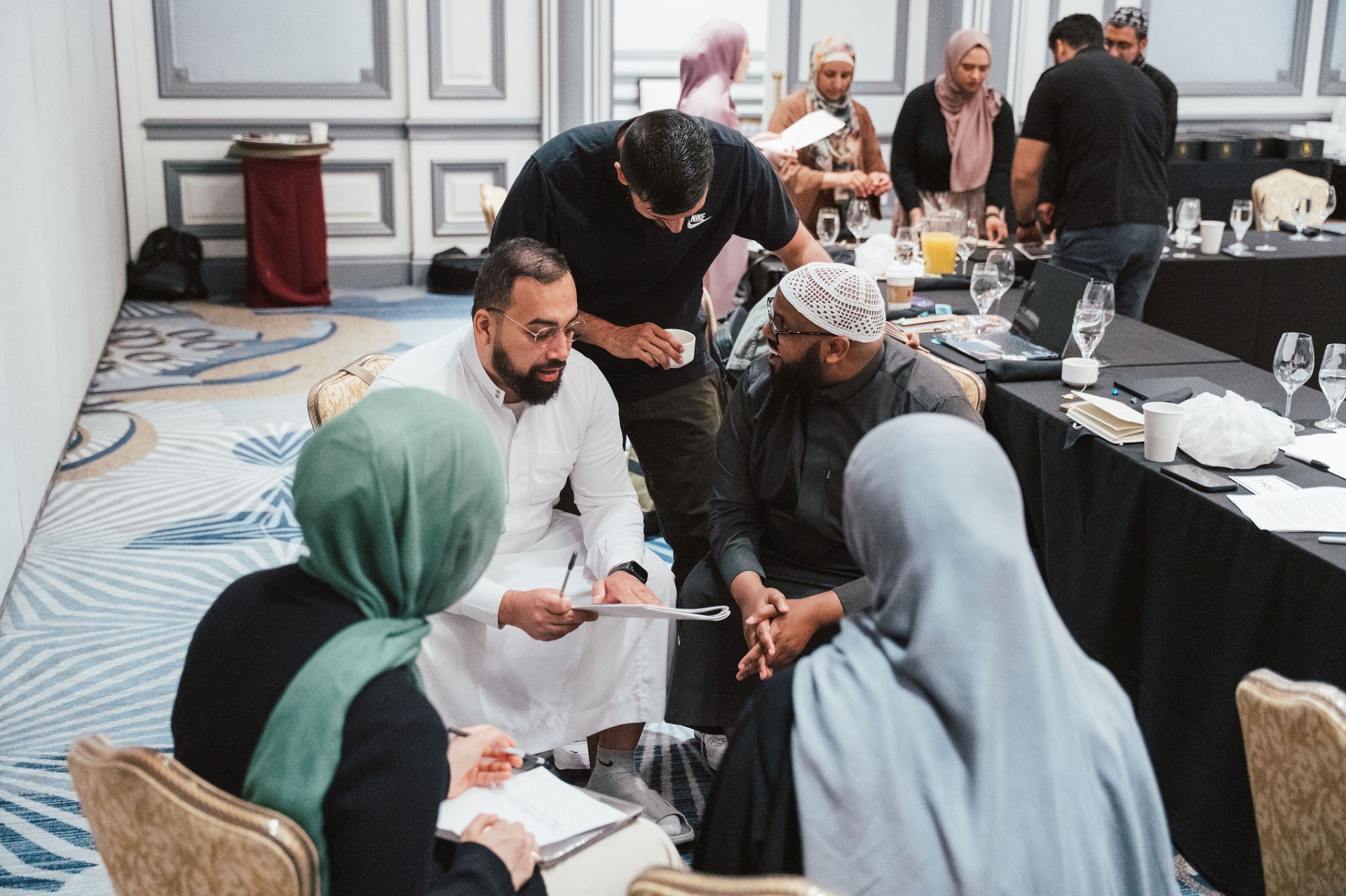 HDF team leads in conversation during a field visit